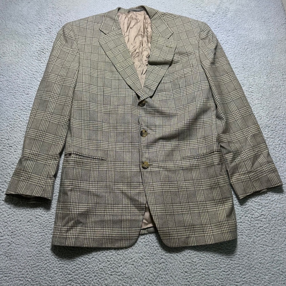 Ermenegildo Zegna Soft Neiman Marcus Plaid Sport Coat Blazer Switzerland